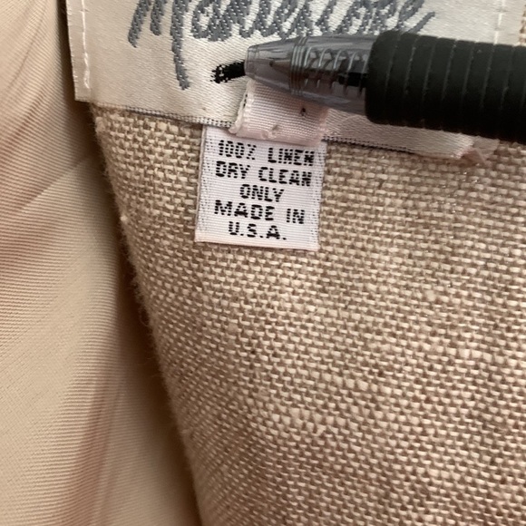 Vintage Montefiore Cutout Linen Dress Size - Picture 7 of 7